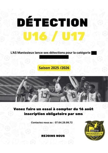 Recrutement Joueurs U16-U17